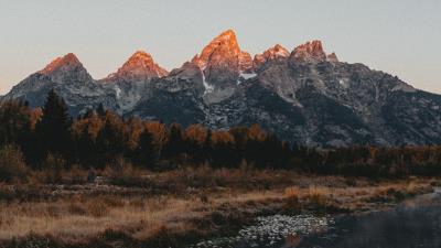 Mountains lake reflection img 4k wallpaper