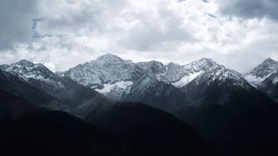 Mountains mountain range peaks image 4k wallpaper