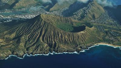 Mountains peaks aerial view img 4k wallpaper