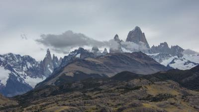 Mountains peaks clouds img 4k wallpaper