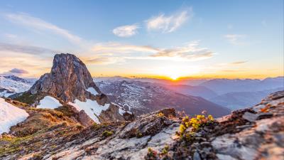 Mountains peaks relief image 4k wallpaper