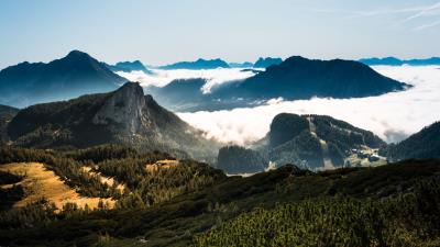 Mountains peaks rocks wall 4k wallpaper