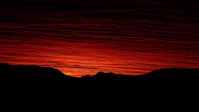 Mountains peaks silhouette image 4k wallpaper