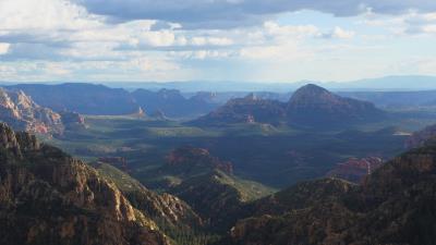 Mountains peaks sky grass 4k wallpaper