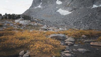 Mountains river shore 4k wallpaper