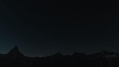 Mountains rocks night 4k wallpaper
