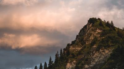 Mountains rocks slope photo 4k wallpaper