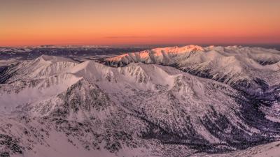 Mountains rocks snow ph 4k wallpaper