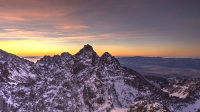 Mountains rocks snow picture 4k wallpaper