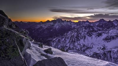 Mountains rocks stones wall 4k wallpaper
