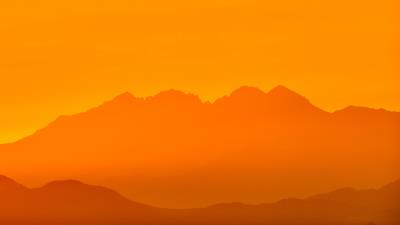 Mountains silhouette rocks 4k wallpaper