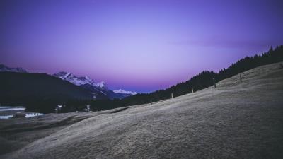 Mountains sky valley hill 4k wallpaper