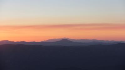 Mountains skyline sunrise 4k wallpaper