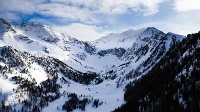 Mountains snow alps 4k wallpaper