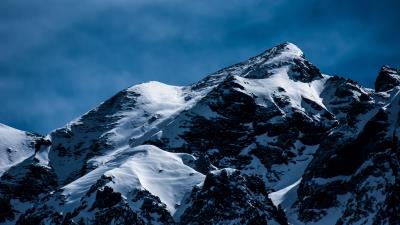 Mountains snow peaks 4k wallpaper