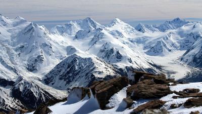 New zealand mountains snow summit 4k wallpaper