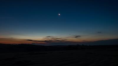 Night sky sunset 4k wallpaper