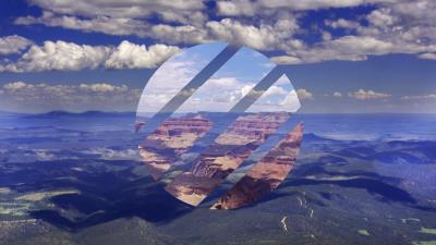 Polyscapes nature mountains circle relief 4k wallpaper