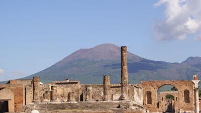 Pompei italy ruin 4k wallpaper