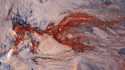 Relief nature aerial view 4k wallpaper