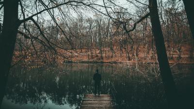 River loneliness solitude 4k wallpaper