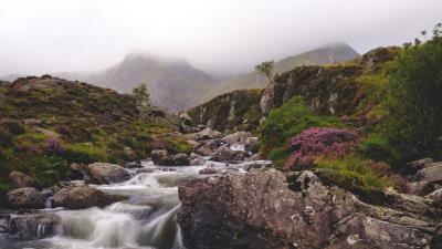 River stream stones e 4k wallpaper