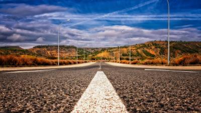 Road asphalt marking 4k wallpaper