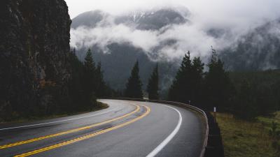 Road distance marking image 4k wallpaper