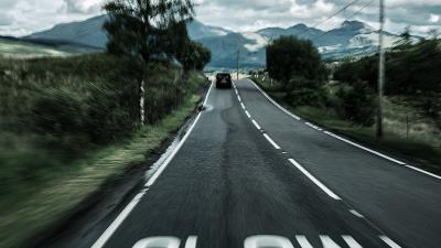 Road marking asphalt image 4k wallpaper