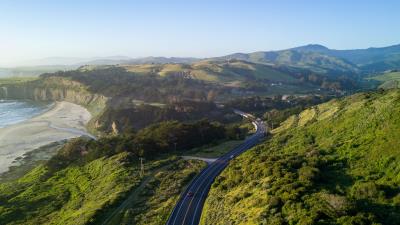 Road winding relief 4k wallpaper