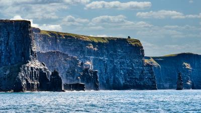 Rock cliff sea e 4k wallpaper