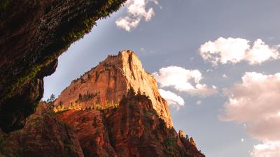 Rock mountains cave 4k wallpaper