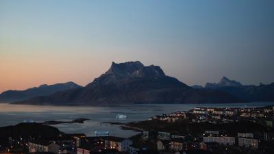 Rock sea city 4k wallpaper