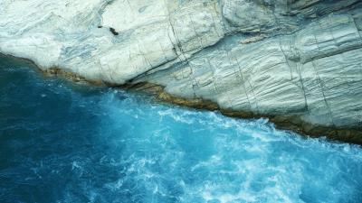 Rocks coast sea g 4k wallpaper