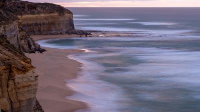 Rocks coast surf image 4k wallpaper