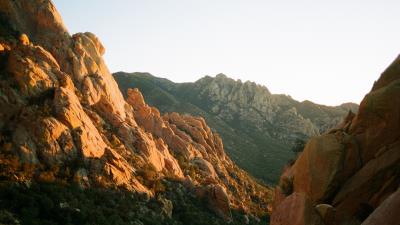 Rocks mountains slope 4k wallpaper