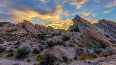 Rocks stone grass 4k wallpaper