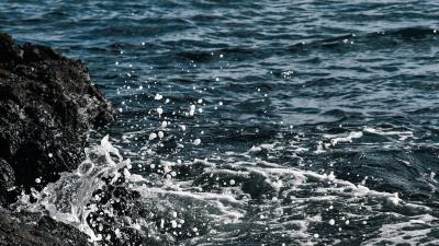 Rocks stones sea ggg 4k wallpaper