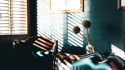 Room furniture retro 4k wallpaper