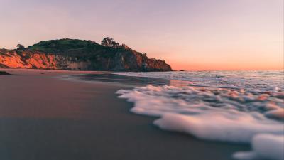 Sea beach rock image 4k wallpaper