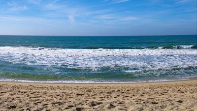 Sea coast horizon image 4k wallpaper