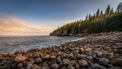 Sea coast stones image 4k wallpaper