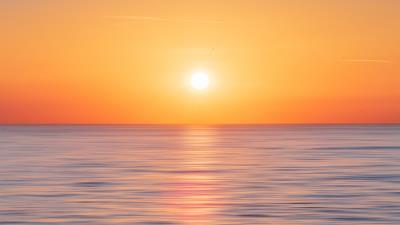 Sea horizon sky image 4k wallpaper