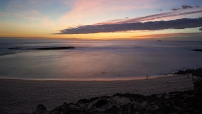 Sea horizon sunset h 4k wallpaper