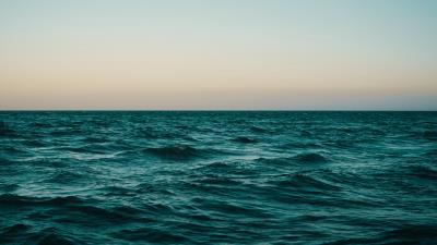 Sea horizon waves ggg 4k wallpaper