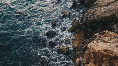 Sea rocks stones 4k wallpaper