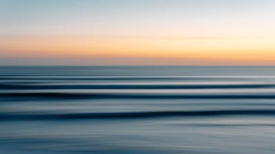 Sea sky horizon 4k wallpaper