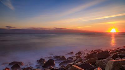 Sea stones stone 4k wallpaper