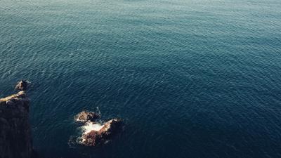 Sea surface water 4k wallpaper