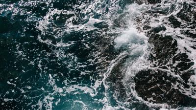 Sea surf foam waves 4k wallpaper